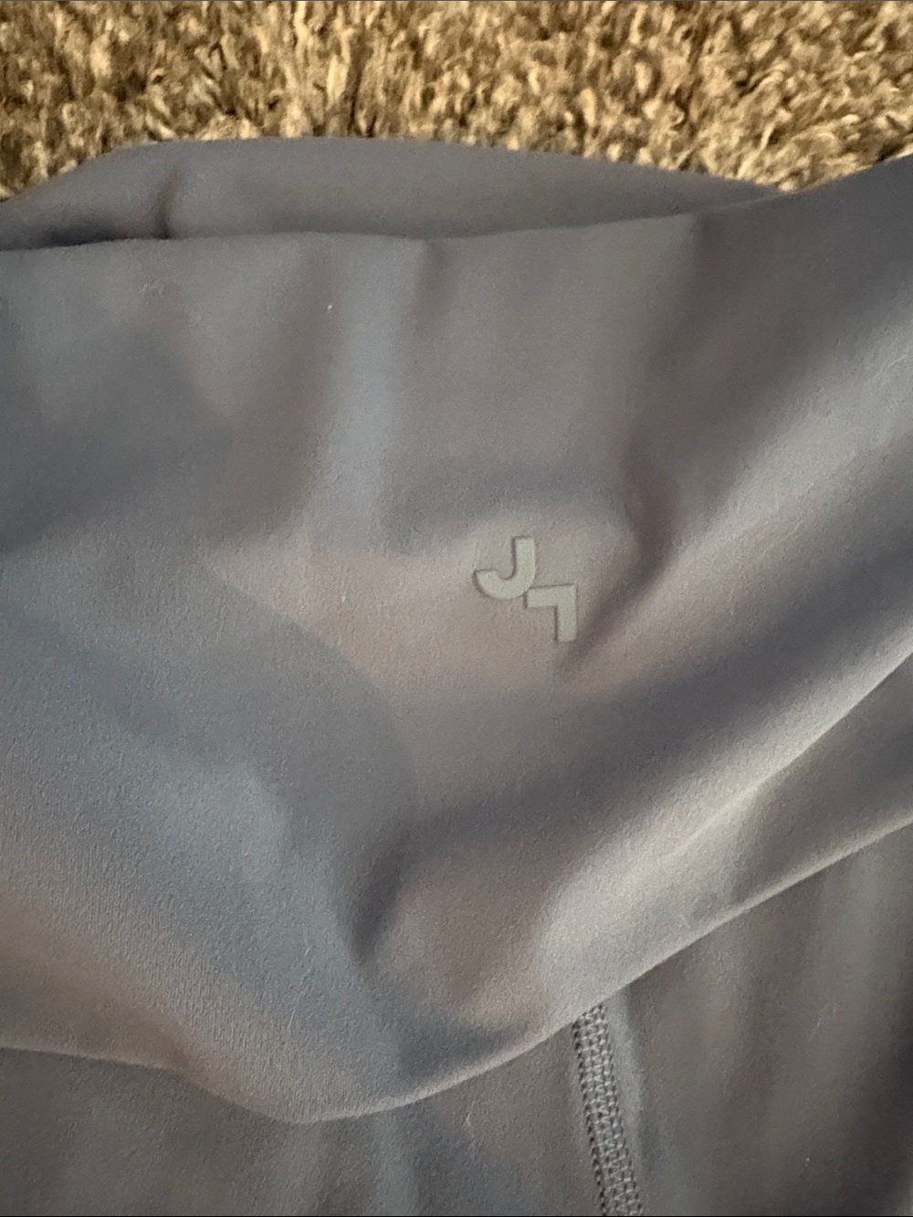JoyLab Fold-Over Waist Flared Leggings in Dusty Blue - Picture 4 of 5
